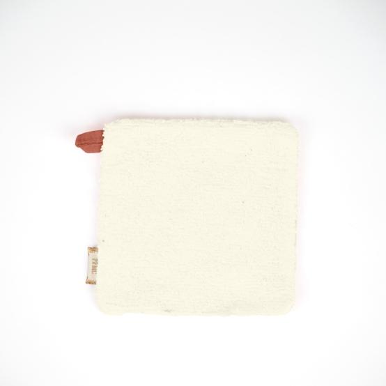 Carré Démaquillant Lavable gaze pois or rose blush