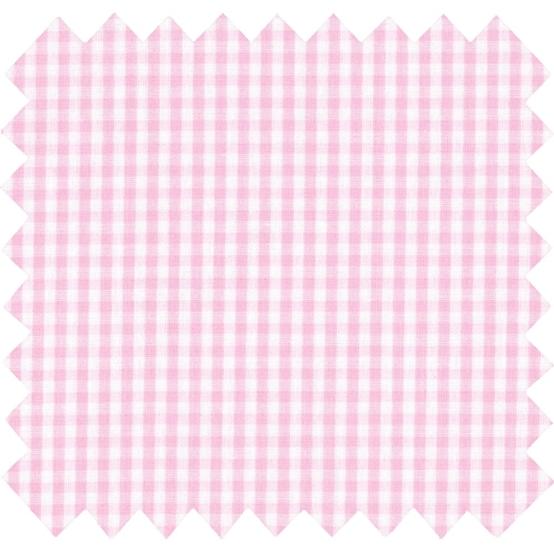 Coupon tissu 50 cm vichy rose