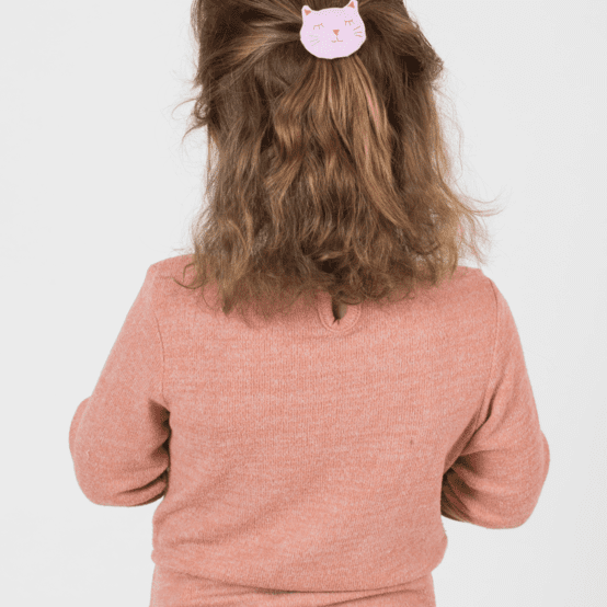 Barrette miaou oxford rose