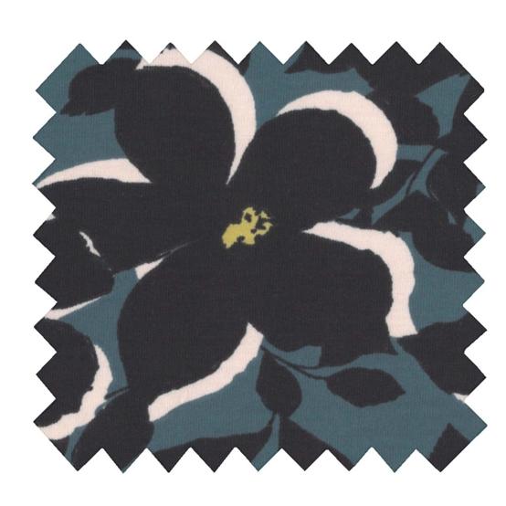 Tissu jersey fleurs d'ombre