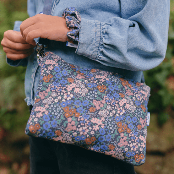 Pochette tissu monet lilas