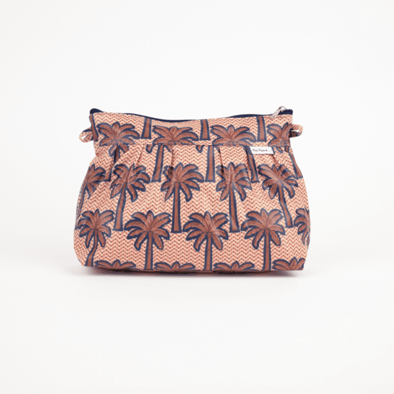 Pochette plissée palmeraie