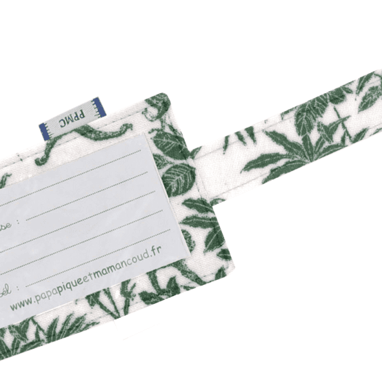 Etiquette bagage jungle vintage