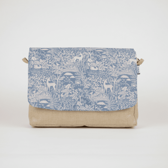 Rabat besace carré grand toile de biche