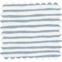 Coupon tissu enduit de 35cm  rayé bleu blanc