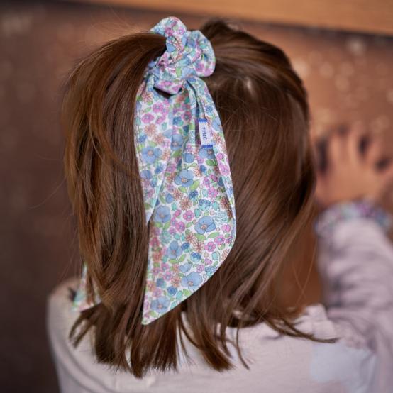 Foulchie court pastel fleuri