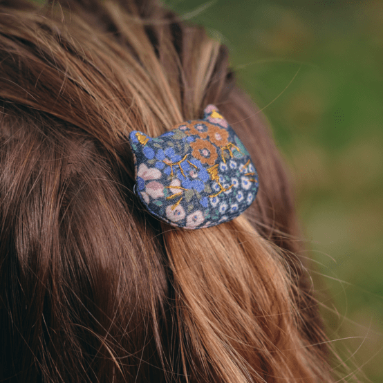 Barrette miaou monet lilas