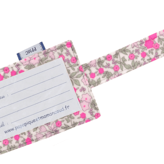 Etiquette bagage serenade fluo