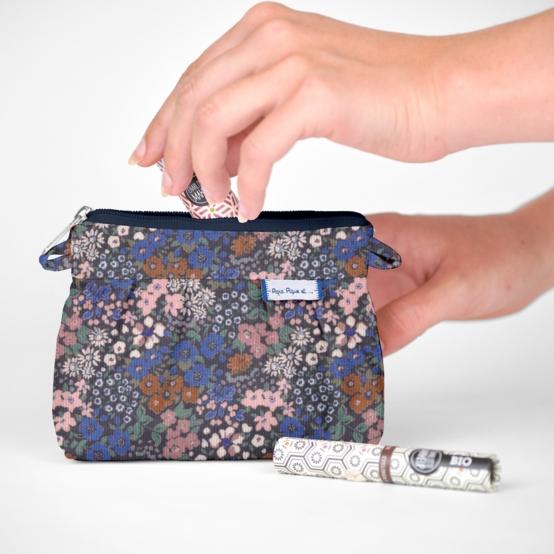 Mini pochette plissée monet lilas