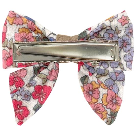 Barrette Mini Noeud Papillon porcelaine rosée