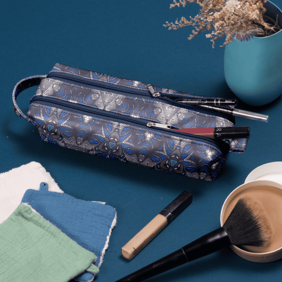 Trousse double compartiment ethnique