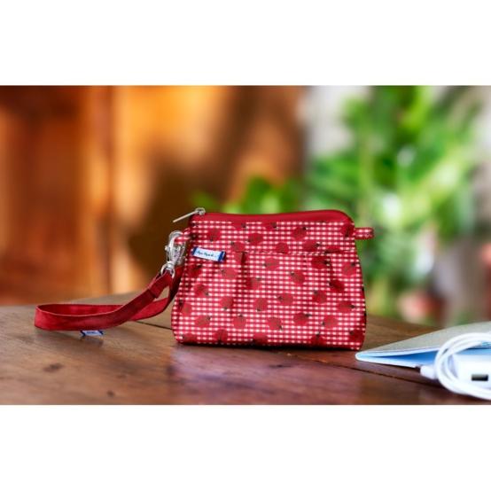 Mini pochette plissée vichy coccinelle