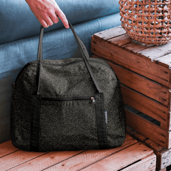Sac bowling noir pailleté