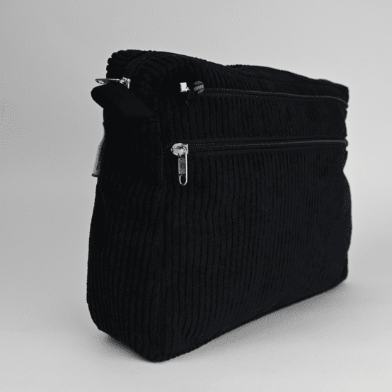 Base grande besace sans bandoulière velours côtelé large noir