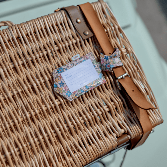 Etiquette bagage mille et une fleurs