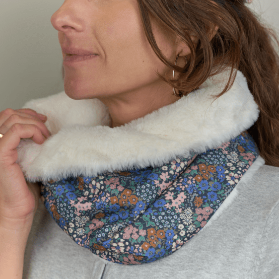 Echarpe tube adulte monet lilas