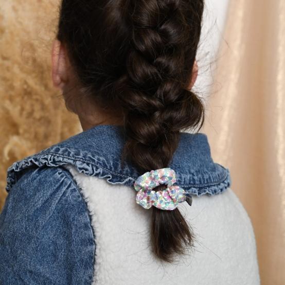 Mini Chouchou pastel fleuri