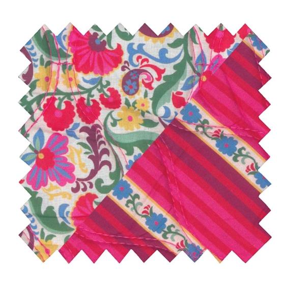 Tissu matelassé ex2645 matelassé folk multicolore