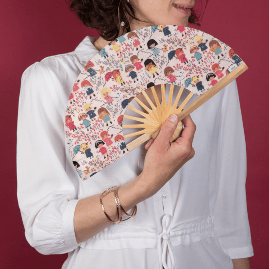 Eventail petites filles pop