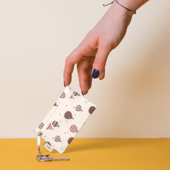 Pochette porte-clés montgolfiere