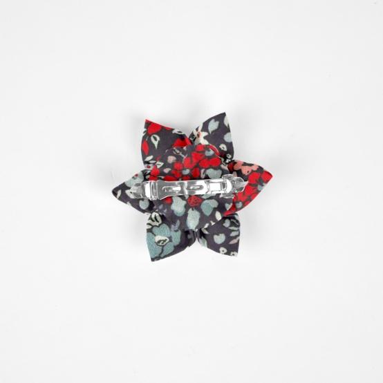 Barrette fleur étoile jardin d'aurore