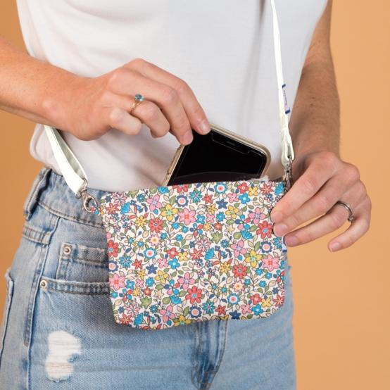 Mini pochette tissu mille et une fleurs