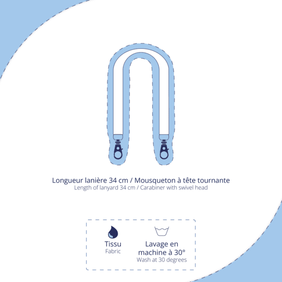 Petite Lanière Amovible vert fougère