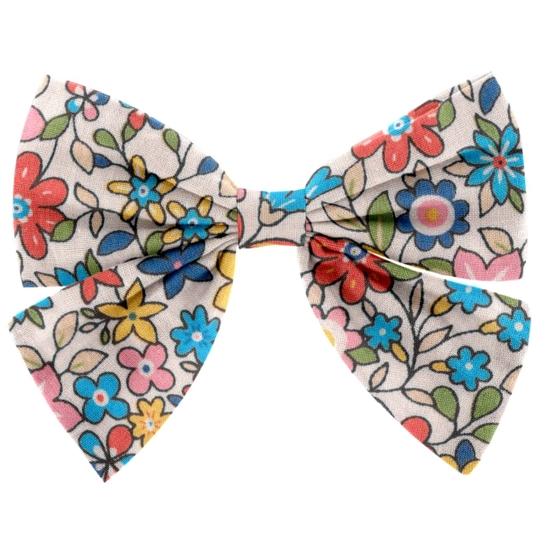 Barrette noeud papillon mille et une fleurs