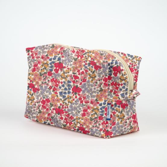 Trousse de toilette rectangle porcelaine rosée