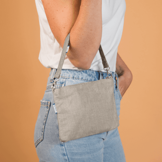 Petite Lanière Amovible lin argenté