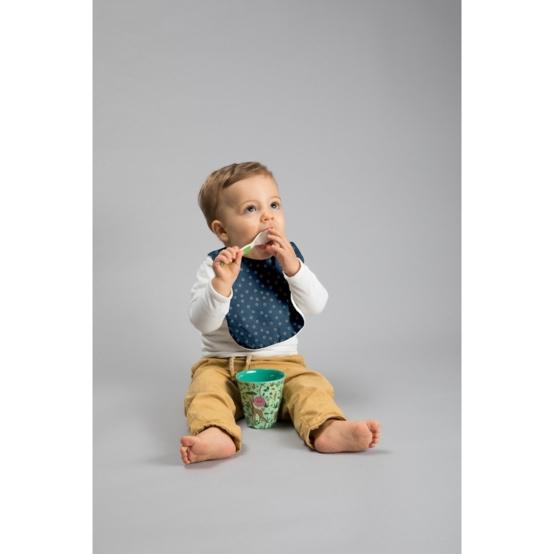 Bavoir Bébé bulle bronze marine