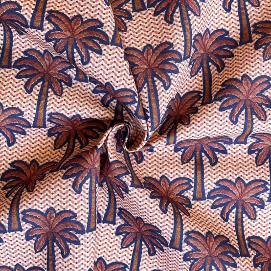 Coupon tissu 1 m palmeraie