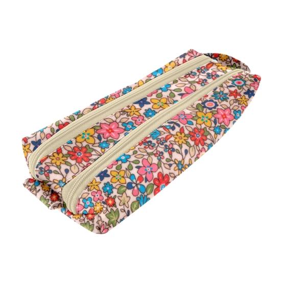 Trousse double compartiment mille et une fleurs