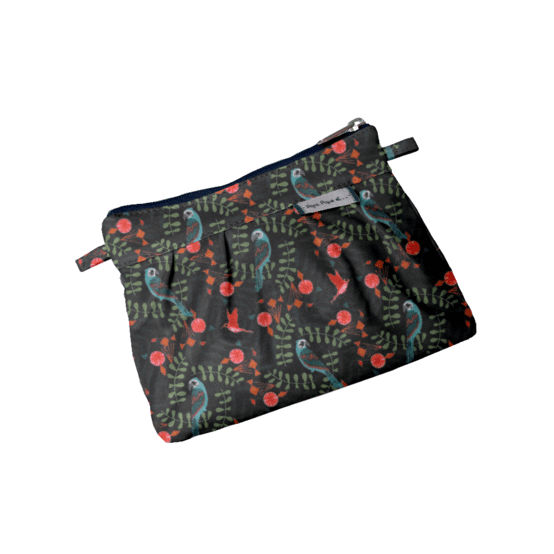 Mini pochette plissée birdy