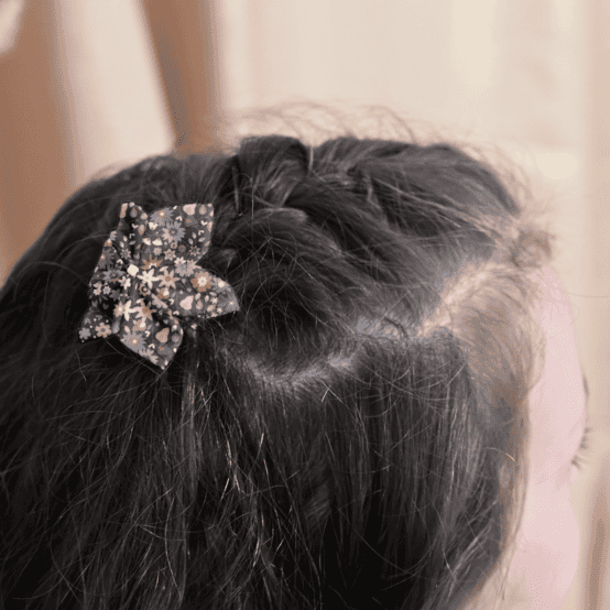 Barrette fleur étoile seventies