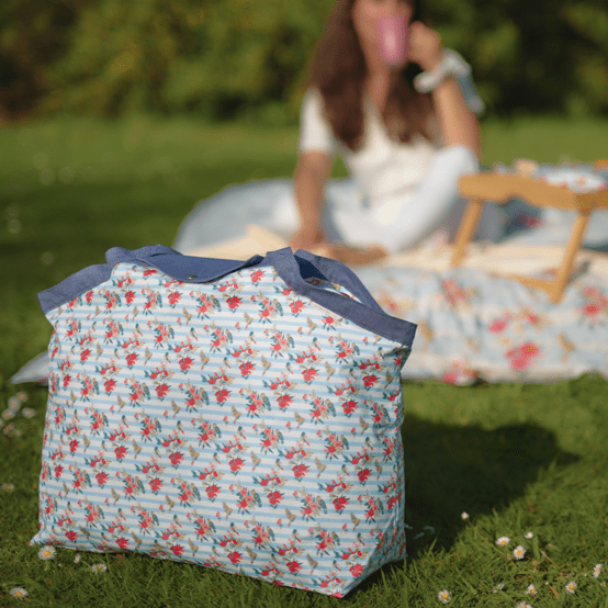 Sac cabas grand horizons fleuris