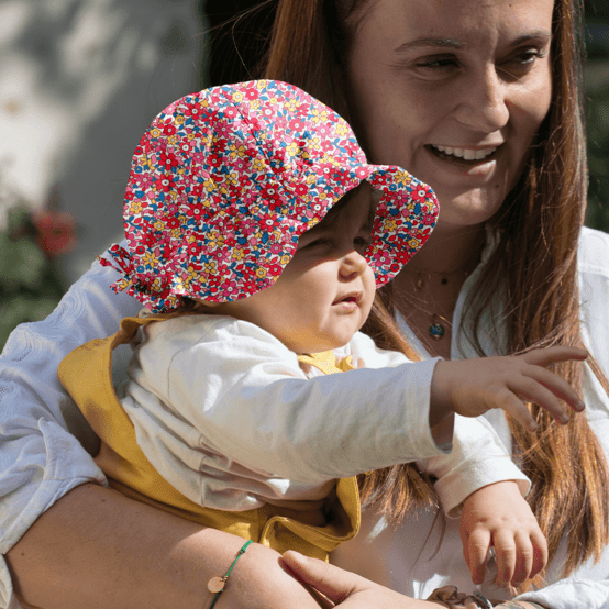 Chapeau soleil charlotte cocktail de fleurs