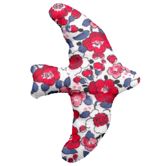 Barrette Hirondelle rouge corolle