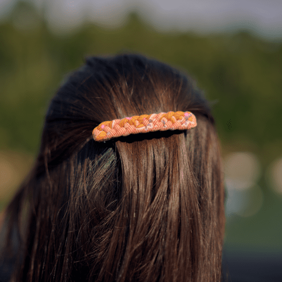 Barrette cheveux tressée shanti