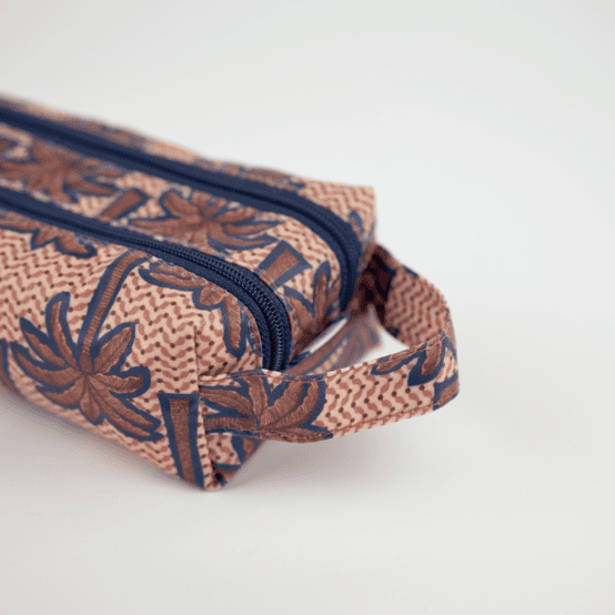 Trousse double compartiment palmeraie