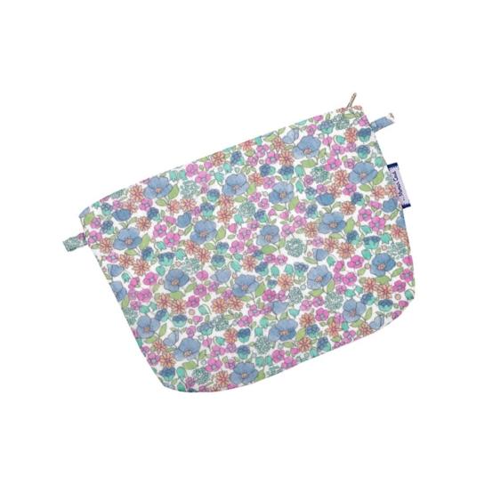 Mini pochette tissu pastel fleuri