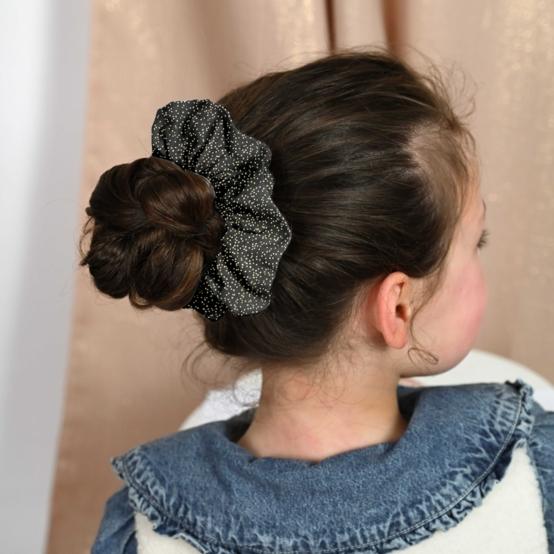 Chouchou noir pailleté