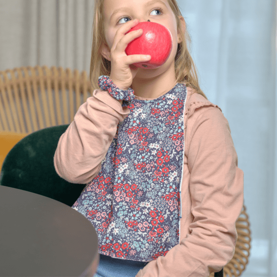 Serviette enfant élastique jardin d'aurore