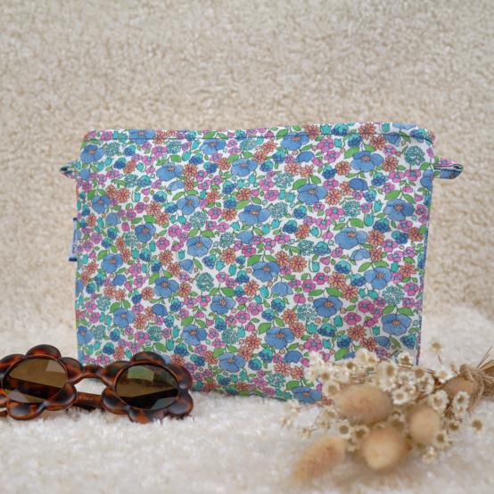 Pochette tissu pastel fleuri