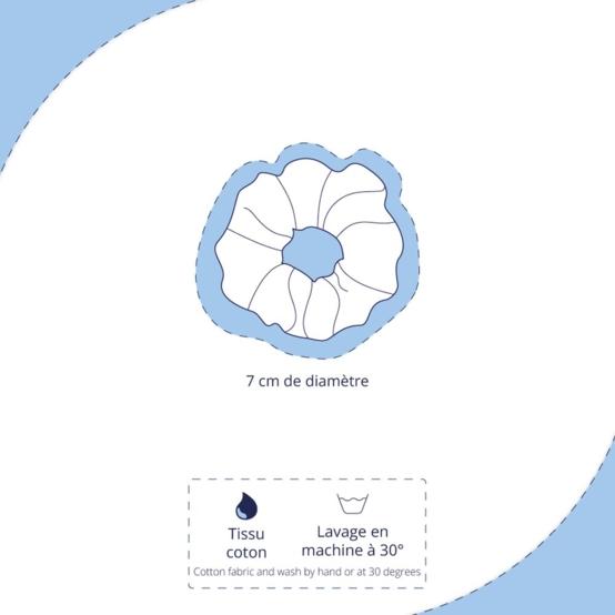 Petit Chouchou velours blanc