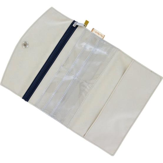 Portefeuille bulle bronze marine