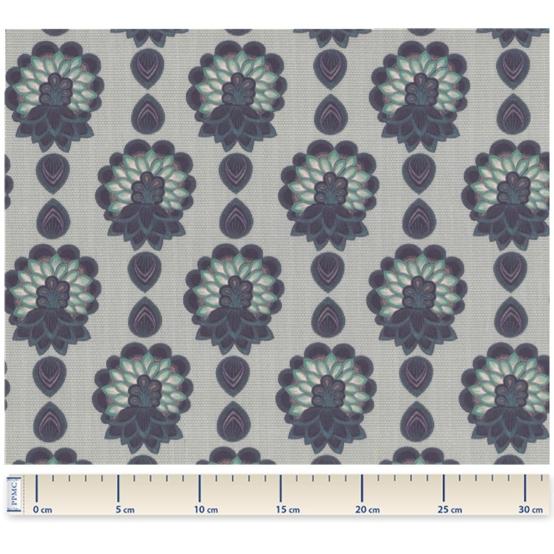 Tissu voile lotus vert