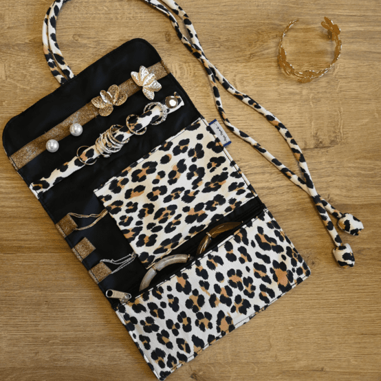 Pochette à bijoux leopard