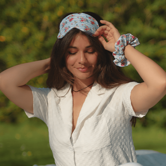 Masque de nuit horizons fleuris