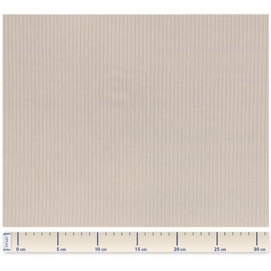 Tissu jersey jersey côtelé beige
